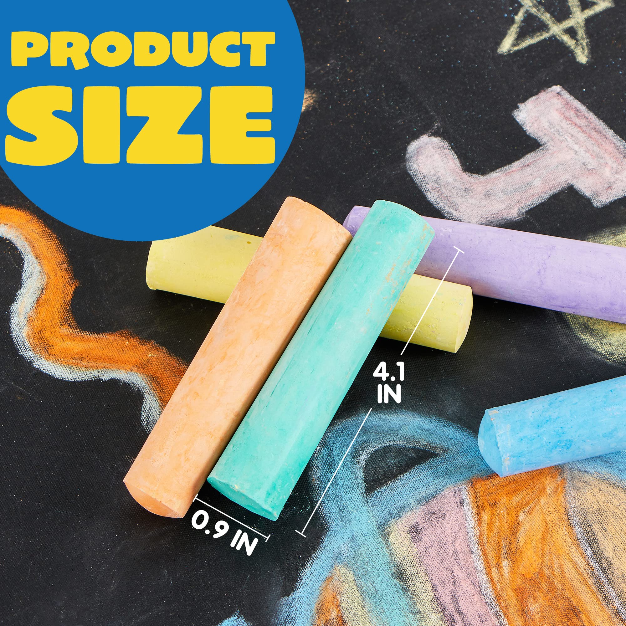 Washable Sidewalk Jumbo Chalk Set - Image 4
