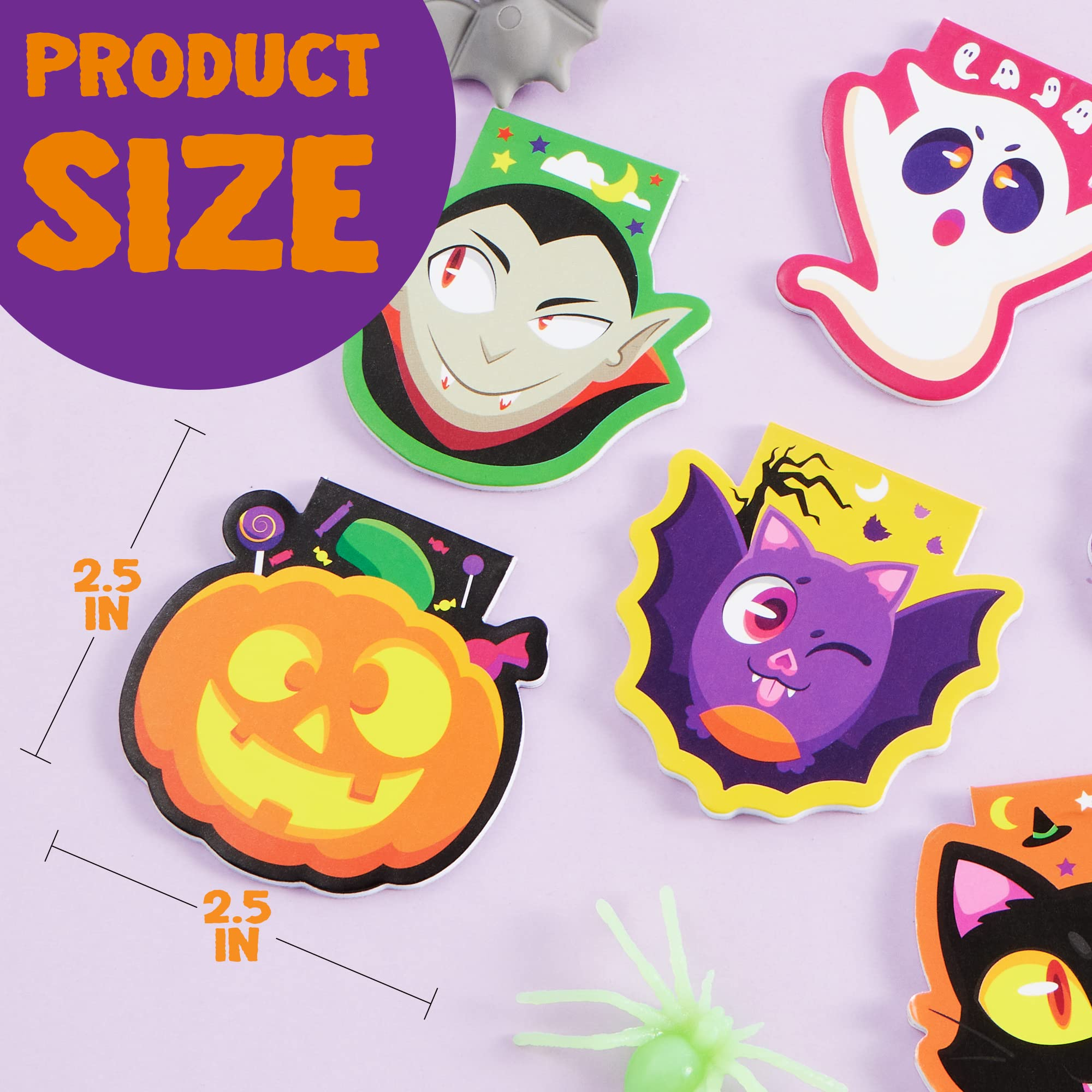 Halloween Spooky Characters Mini Notepad Set 60 Pack - Image 2