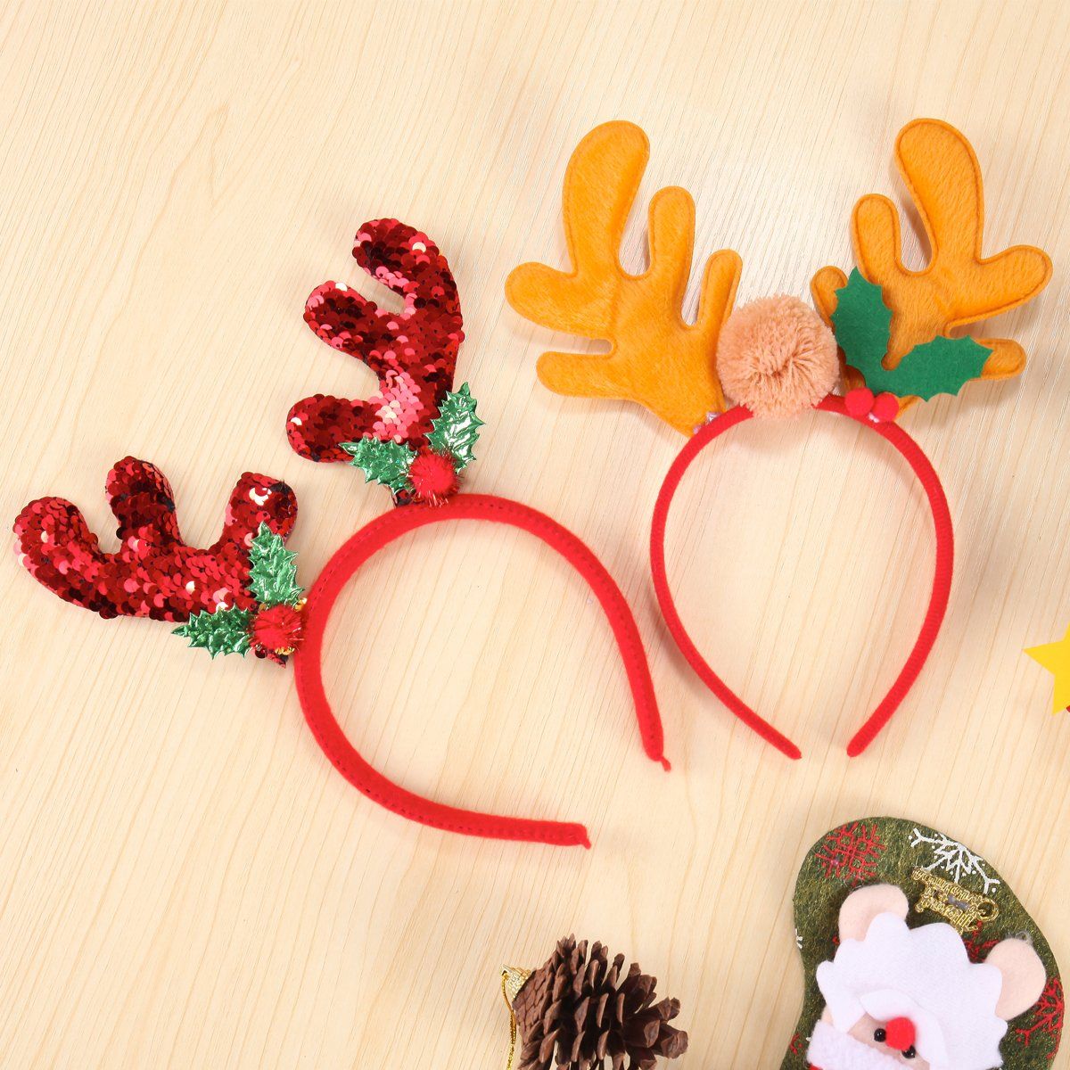 Christmas Headbands, 8 Pack - Image 5