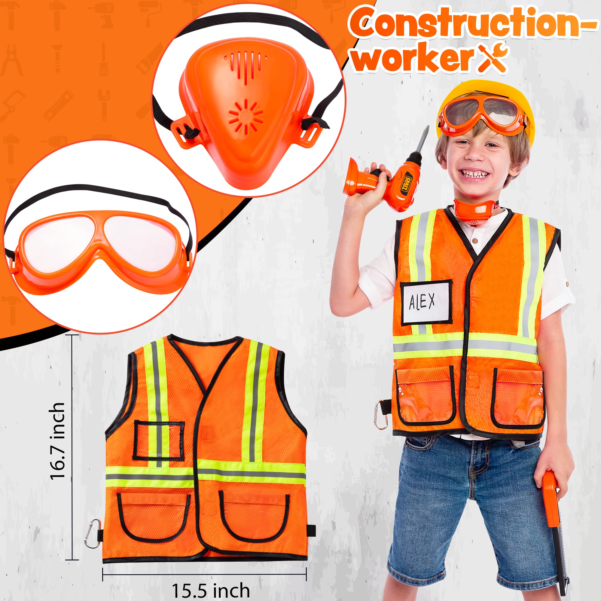 Construction Worker Play Tool Toys Set - Image 5