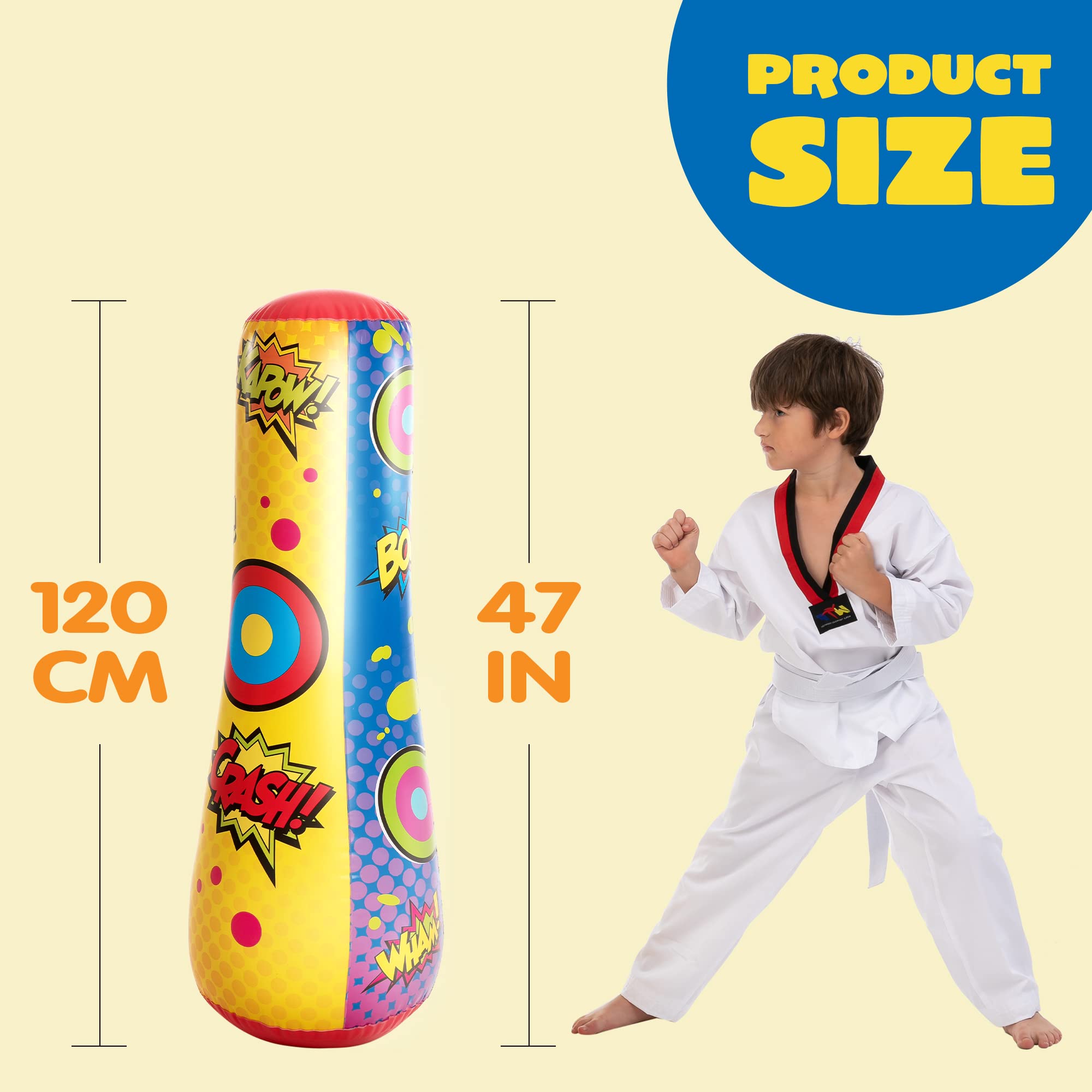JOYIN Kids Punching Bag - Bounce Back, Burn Energy, Have Fun - Image 5