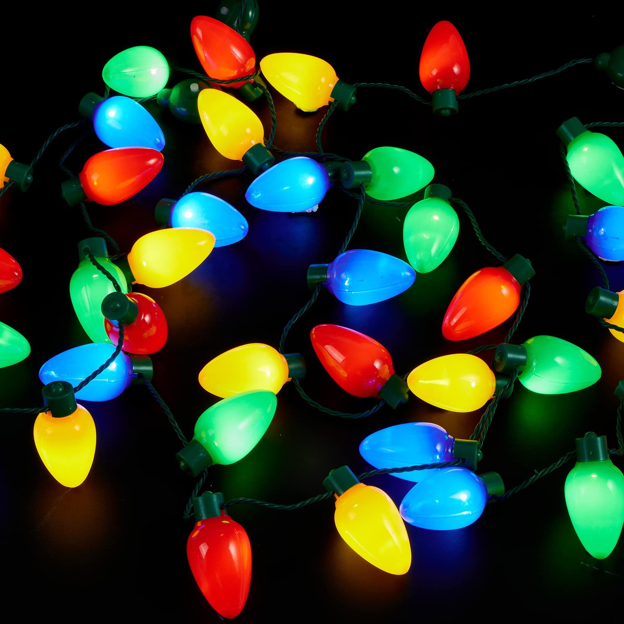 6 Pcs Christmas Nacklace 12 light bulbs