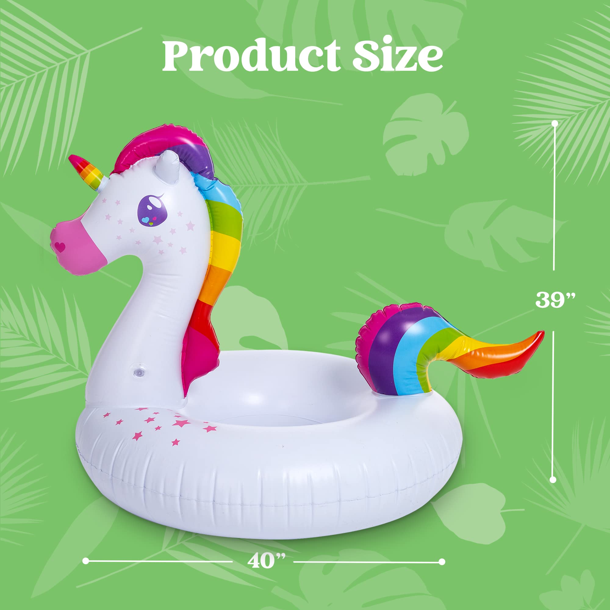 Sloosh - 39in Unicorn And Flamingo Pool Float Bundle, 2 Pcs - Image 6