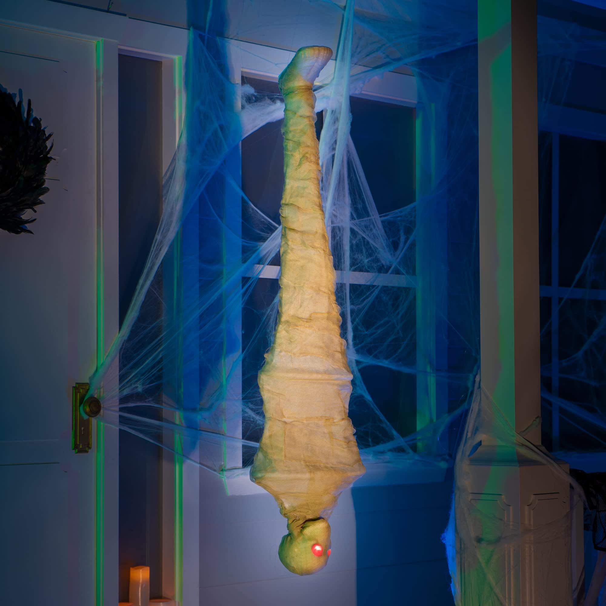 47in Light Up Hanging Cocoon Corpse - Image 6