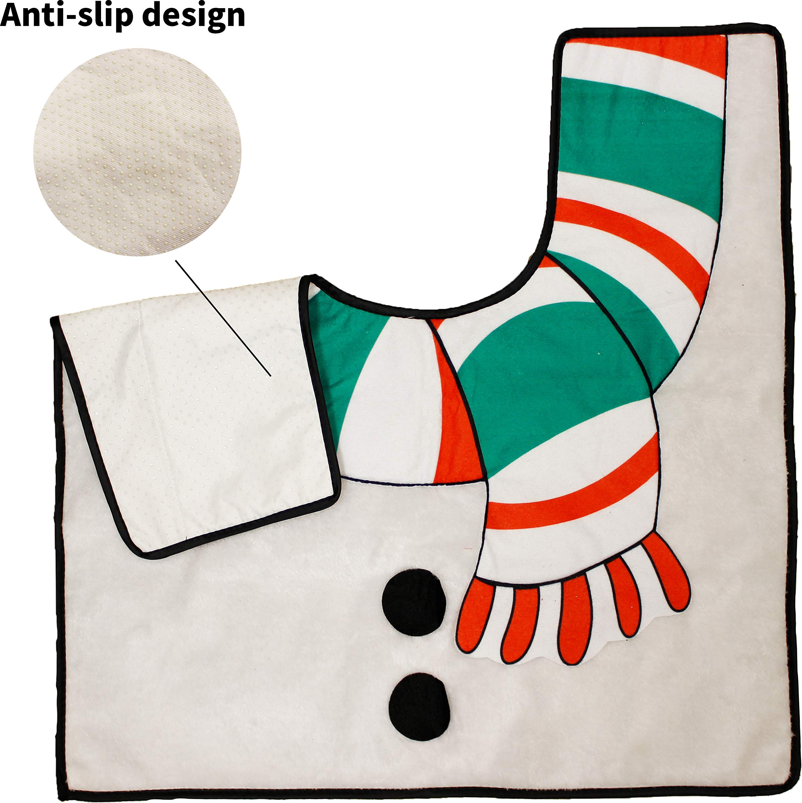 10 Pcs Santa and Snowman Bathroom Decoration - Image 6