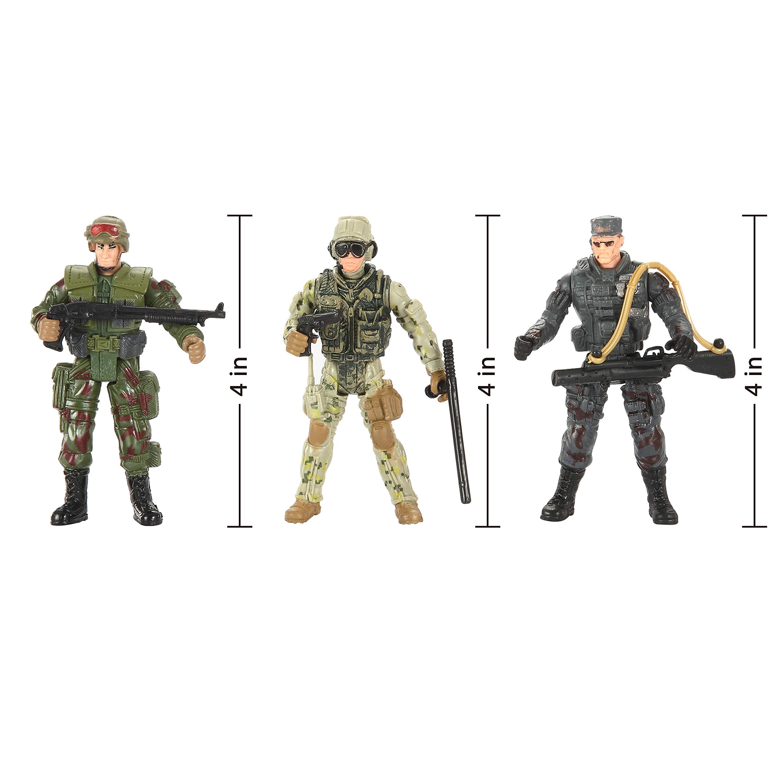 Military Toy Soldiers Playset, 16 Pcs - Image 6