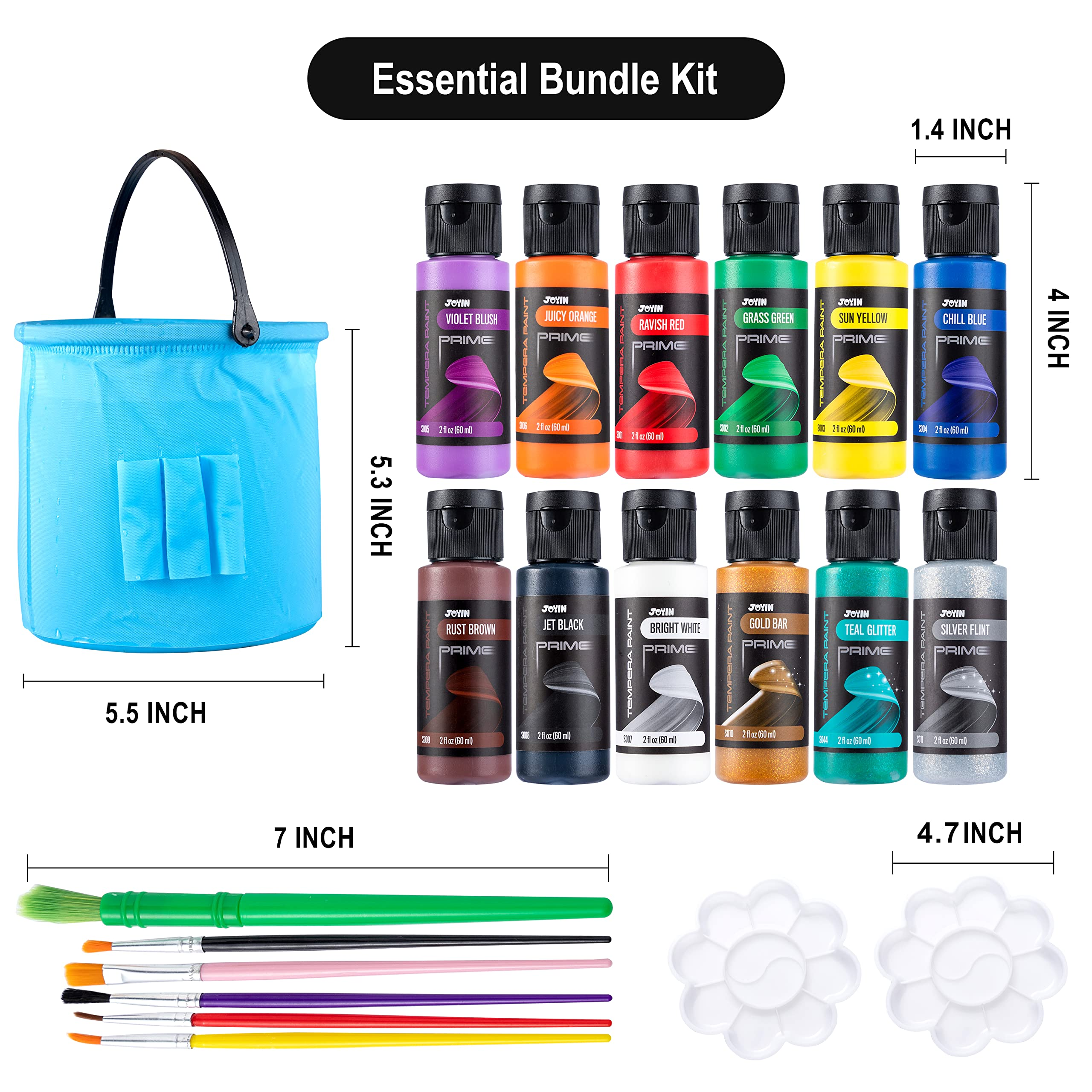 Washable Kids Tempera Paint Set, 12 Pcs - Image 6