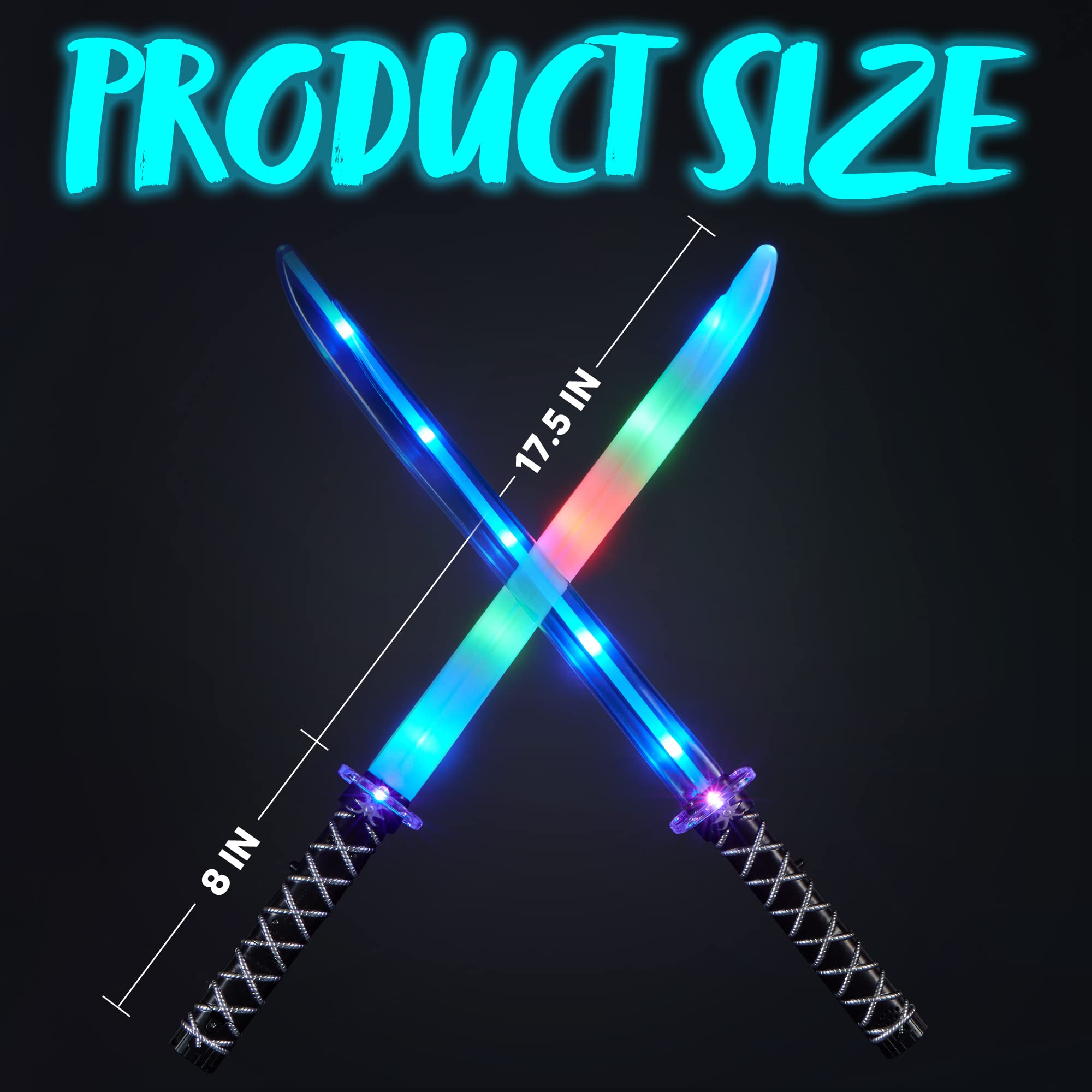 JOYIN - Ninja Led Pretend Play Swords, 2 Pcs - Image 6
