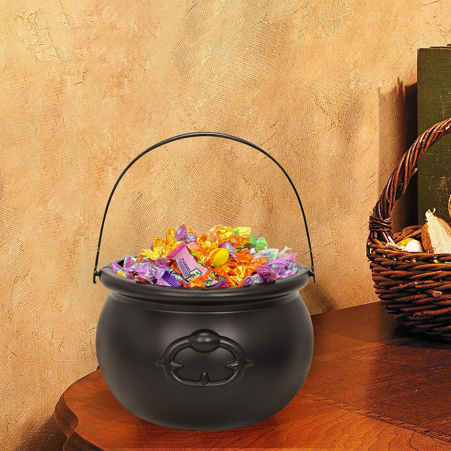 Large Halloween Black Cauldron - Image 7