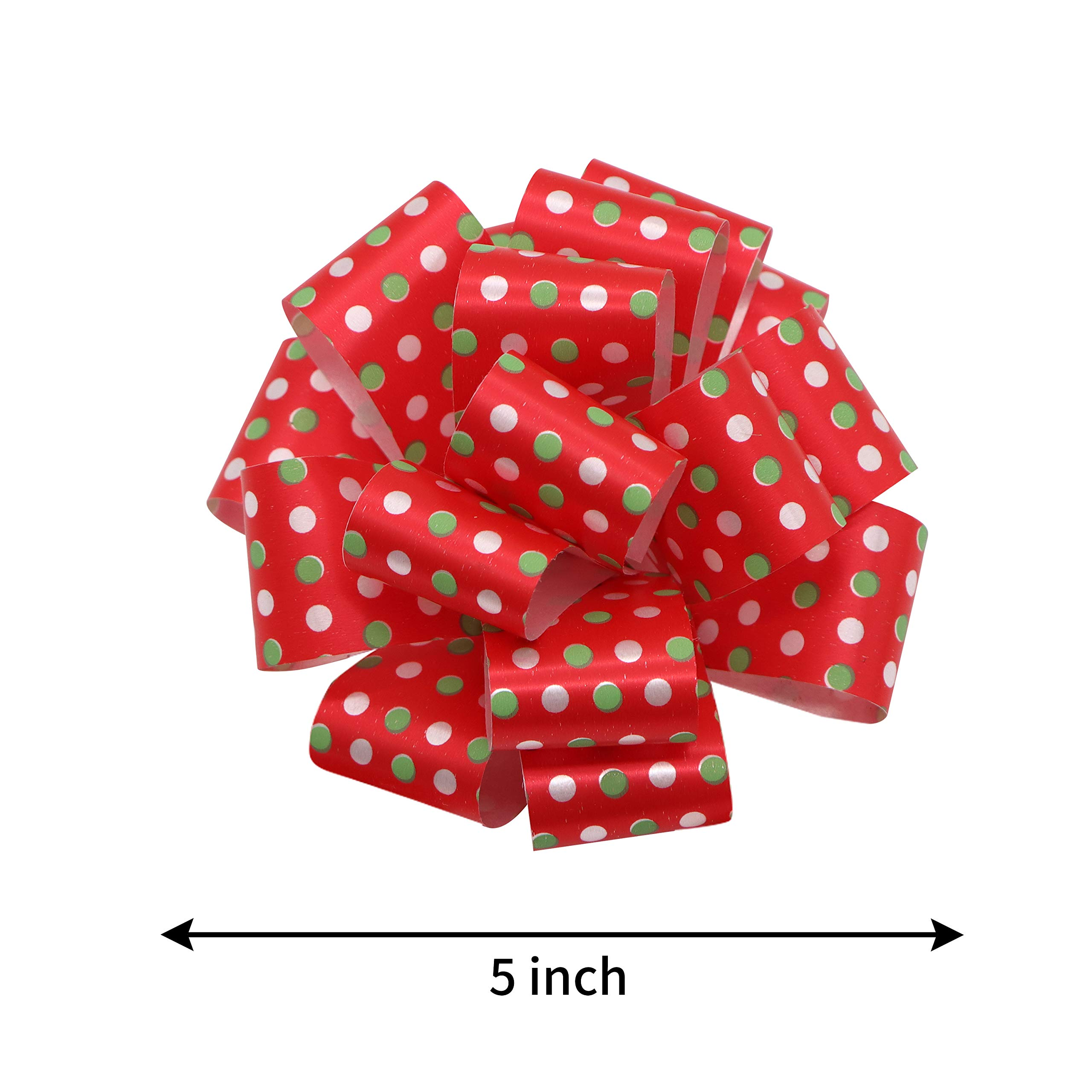 24 Christmas Gift Wrap Ribbon Pull Bows - Image 6