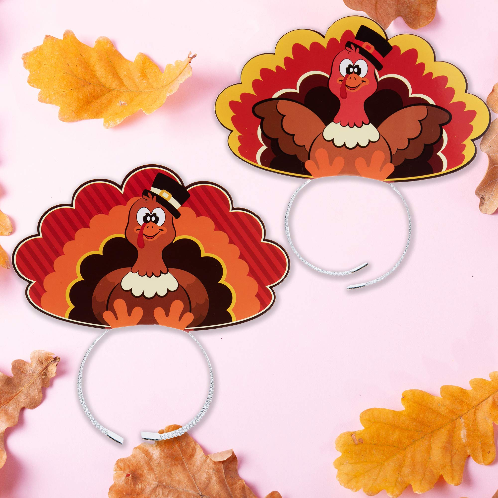 Thanksgiving Turkey Headband, 24 Piece - Image 7