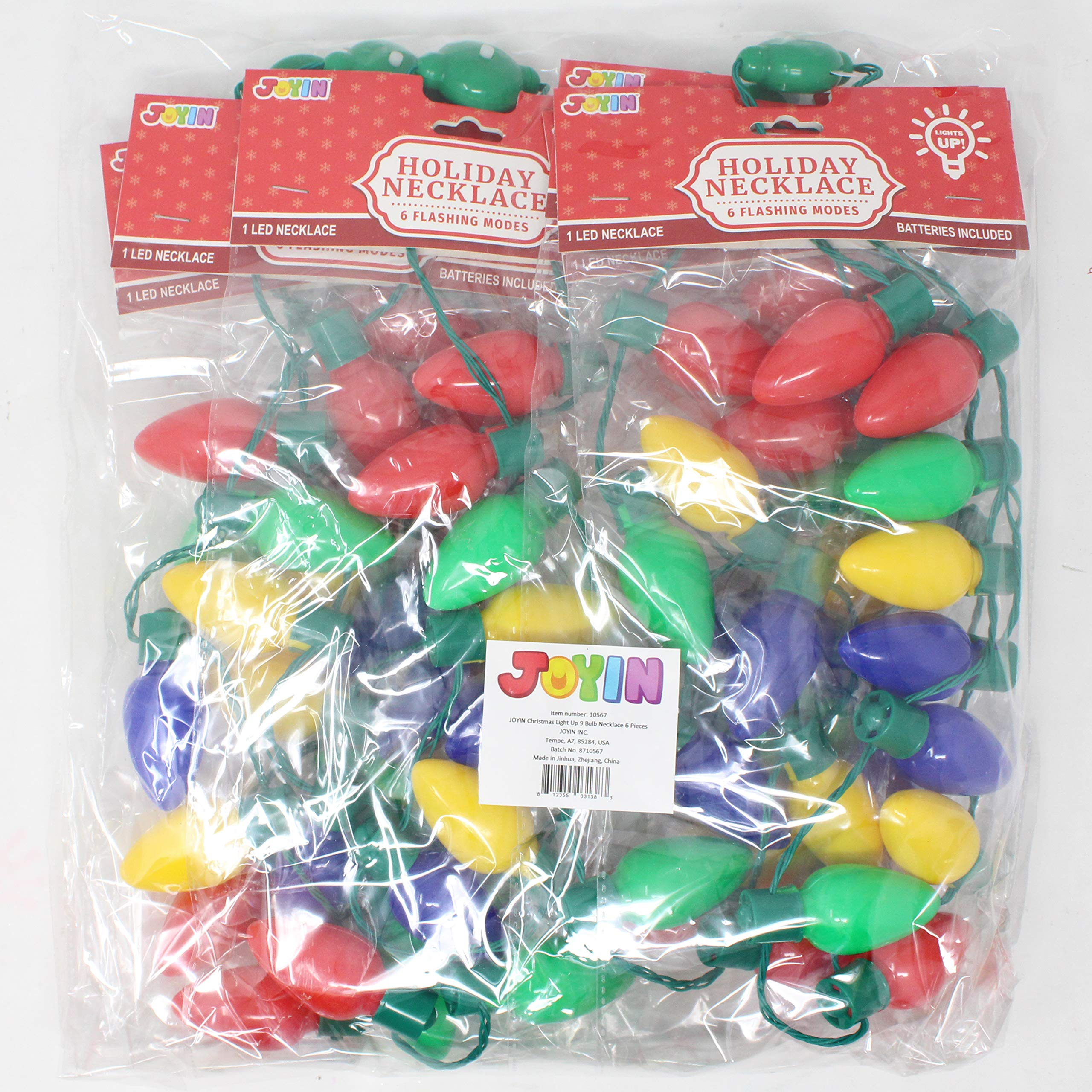 Christmas Led Light Up Bulb Necklace, 3 Pack - Image 7