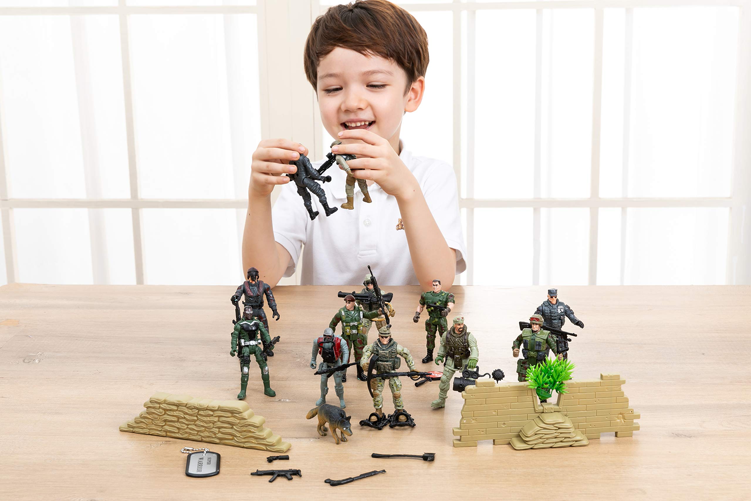 Military Toy Soldiers Playset, 16 Pcs - Image 7