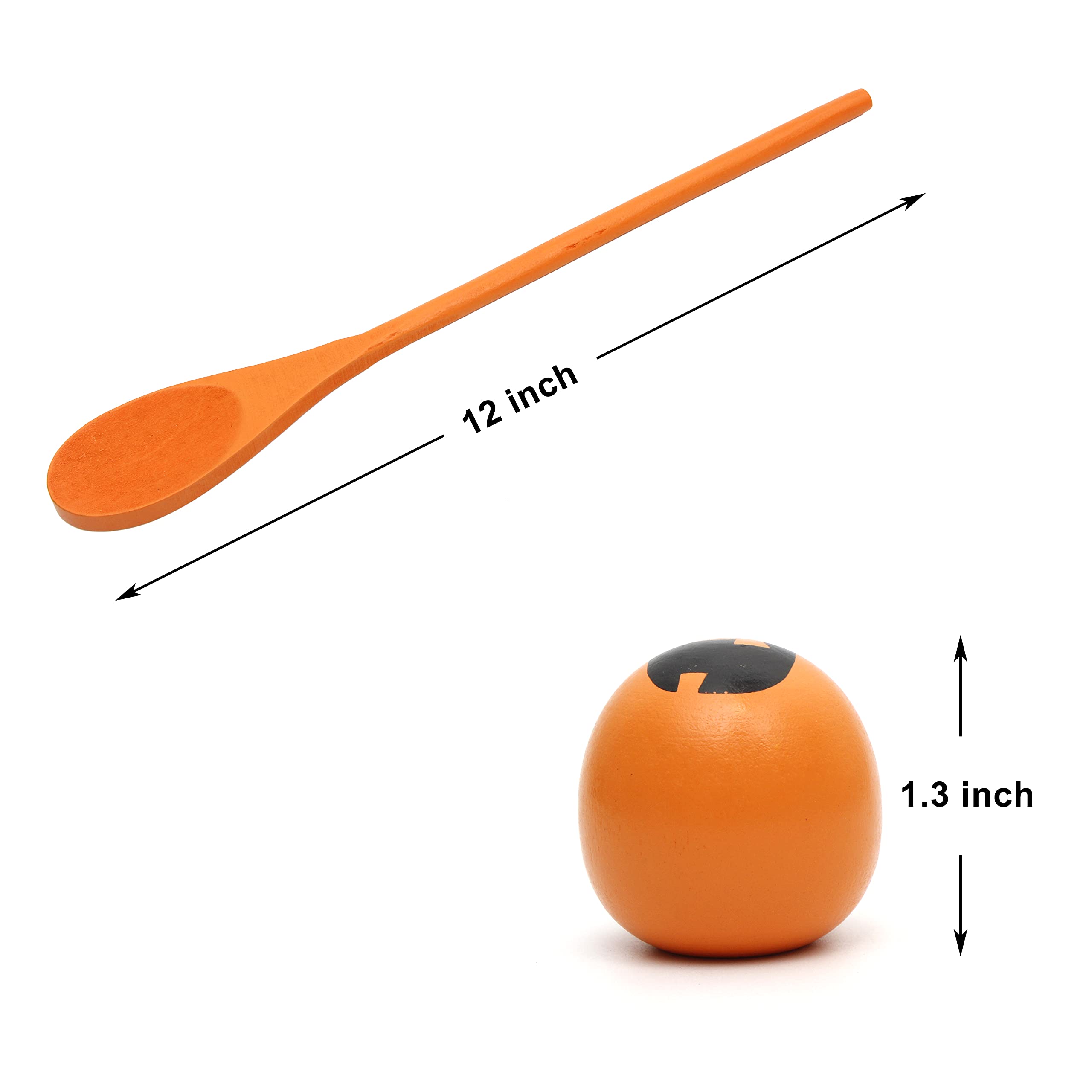 Egg and Spoon Race Game, 6 Pcs - Image 4