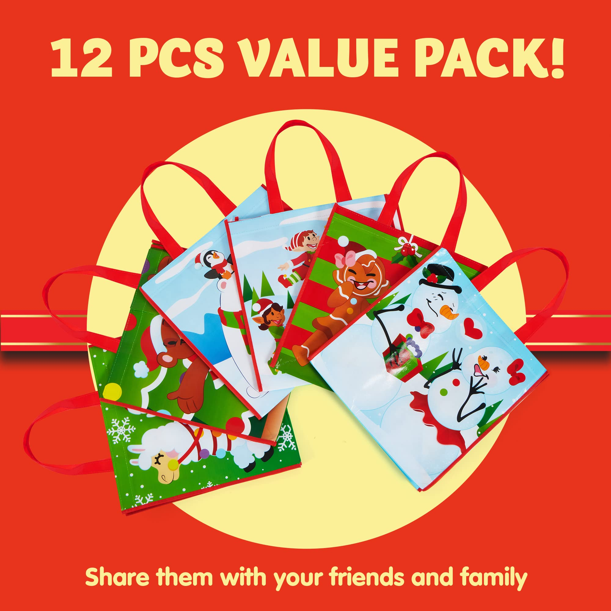 Tote Bags in 6 Designs, 12 Pcs - Image 7