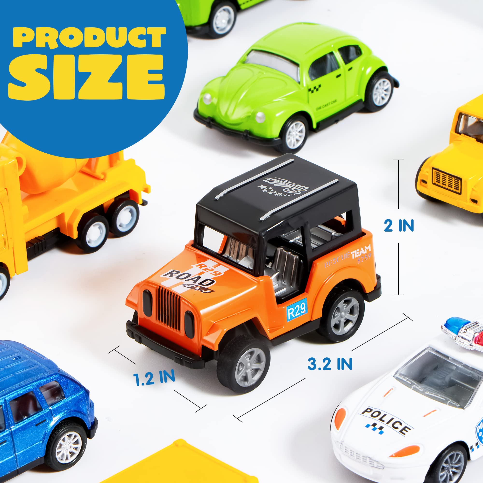 Die Cast Metal Toy Car Model Vehicle Set - Image 8