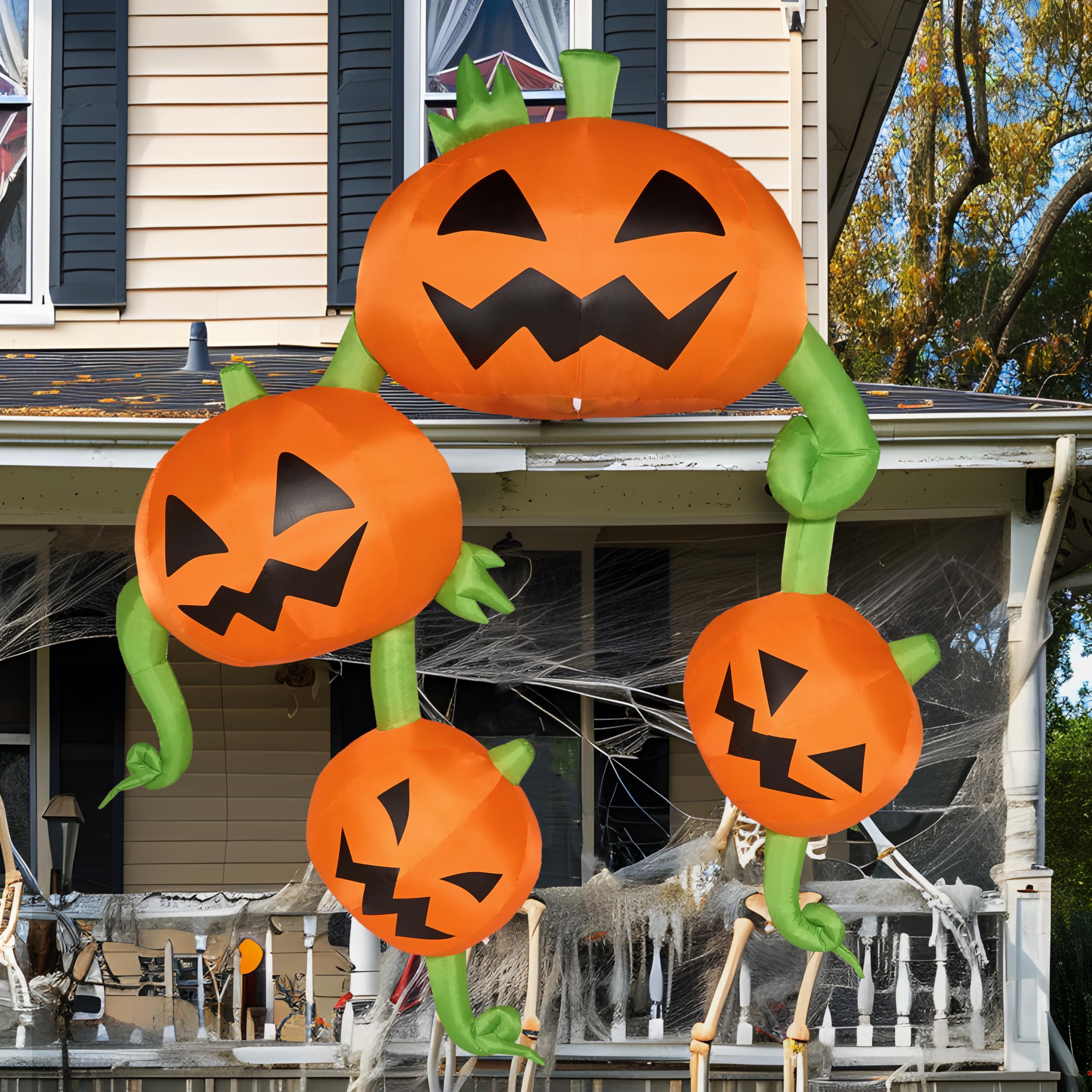 Joiedomi 10 FT Hanging Pumpkins - Let Halloween Hang From Your Roof - Image 8