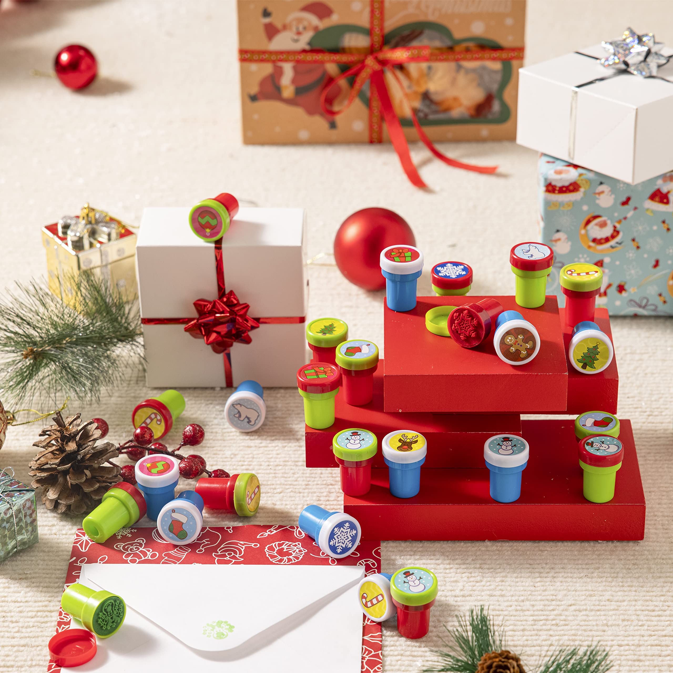 1.5in Christmas Stamps Assortment, 50 Pcs - Image 9