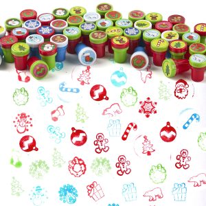 1.5in Christmas Stamps Assortment, 50 Pcs
