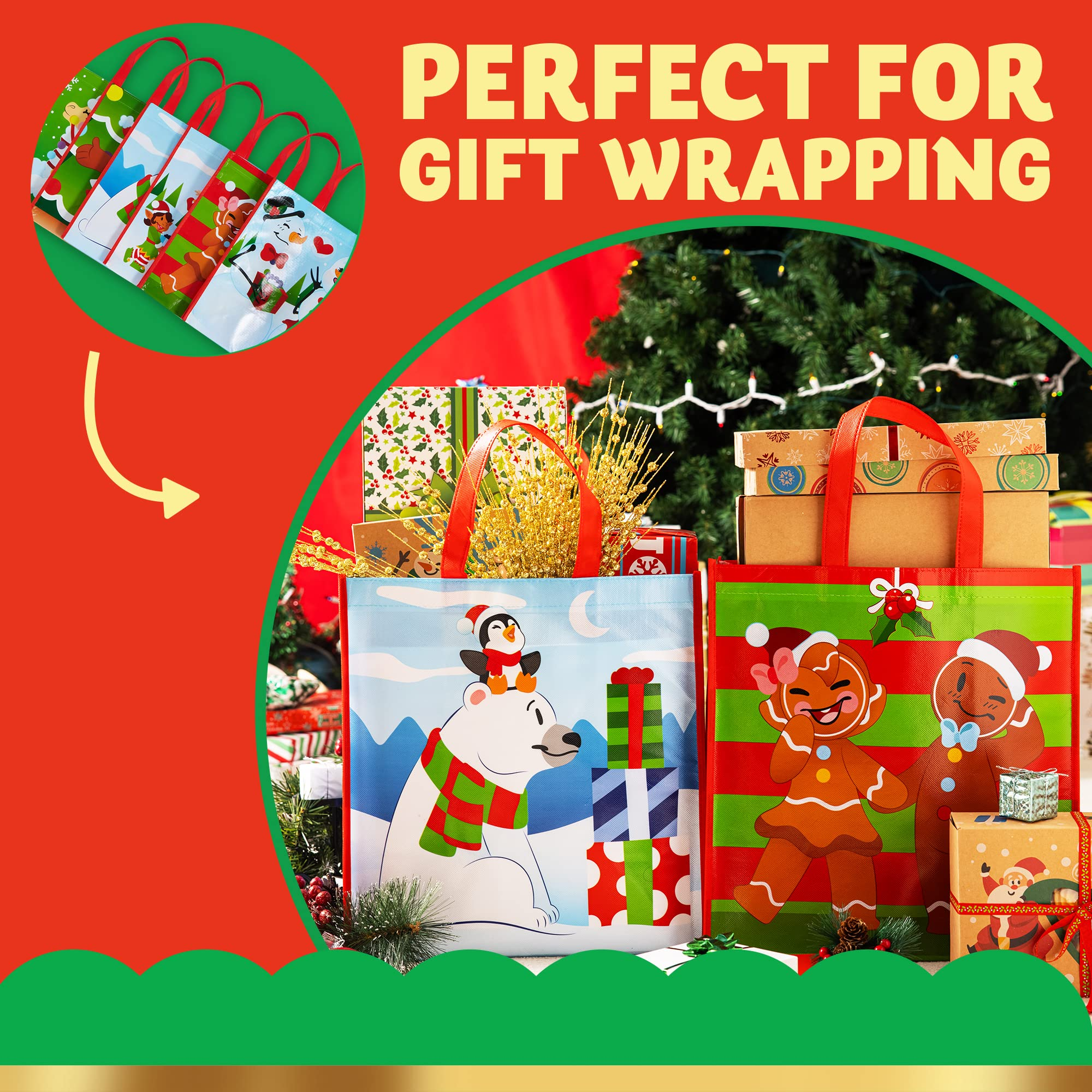 Tote Bags in 6 Designs, 12 Pcs - Image 9