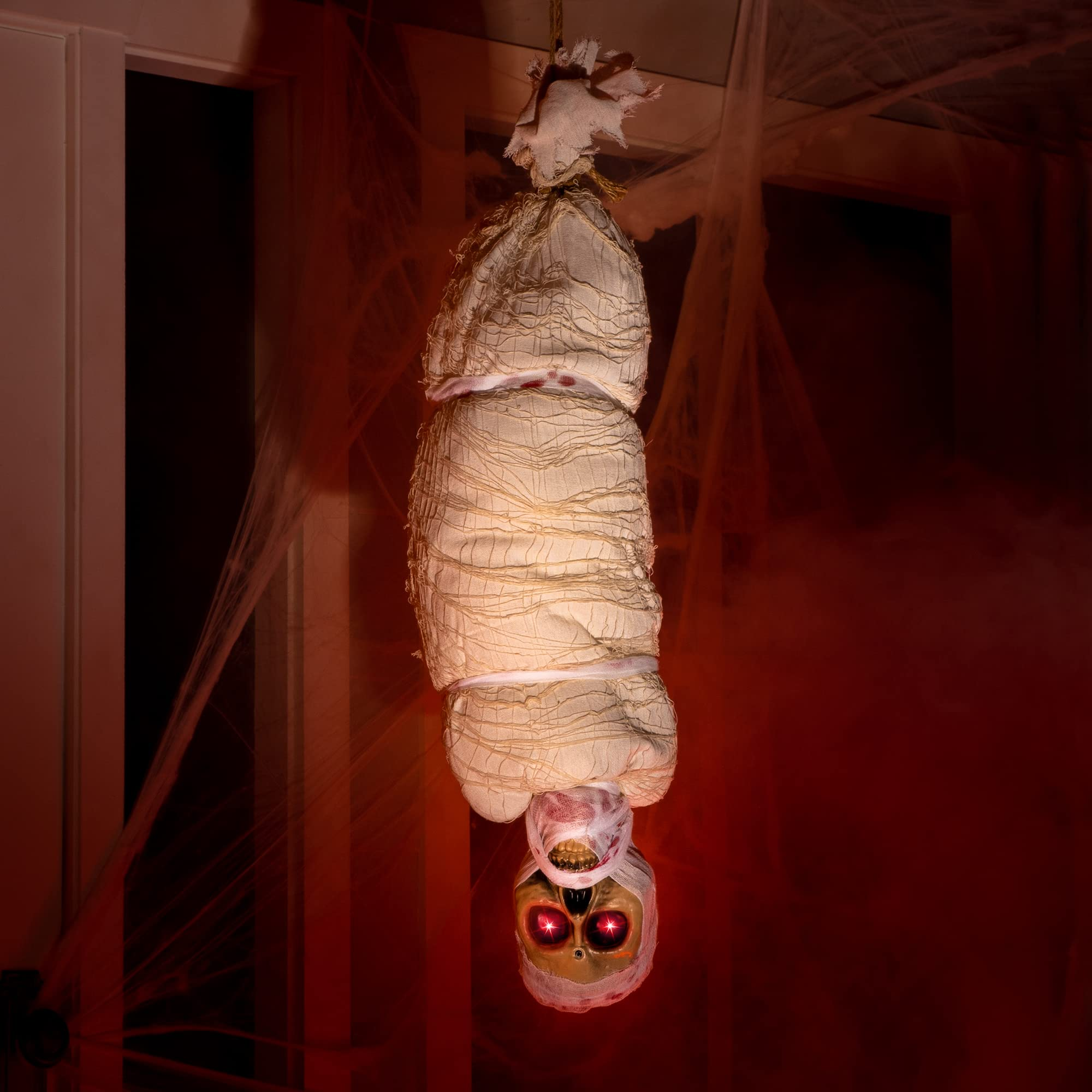35in Light Up Hanging Cocoon Corpse